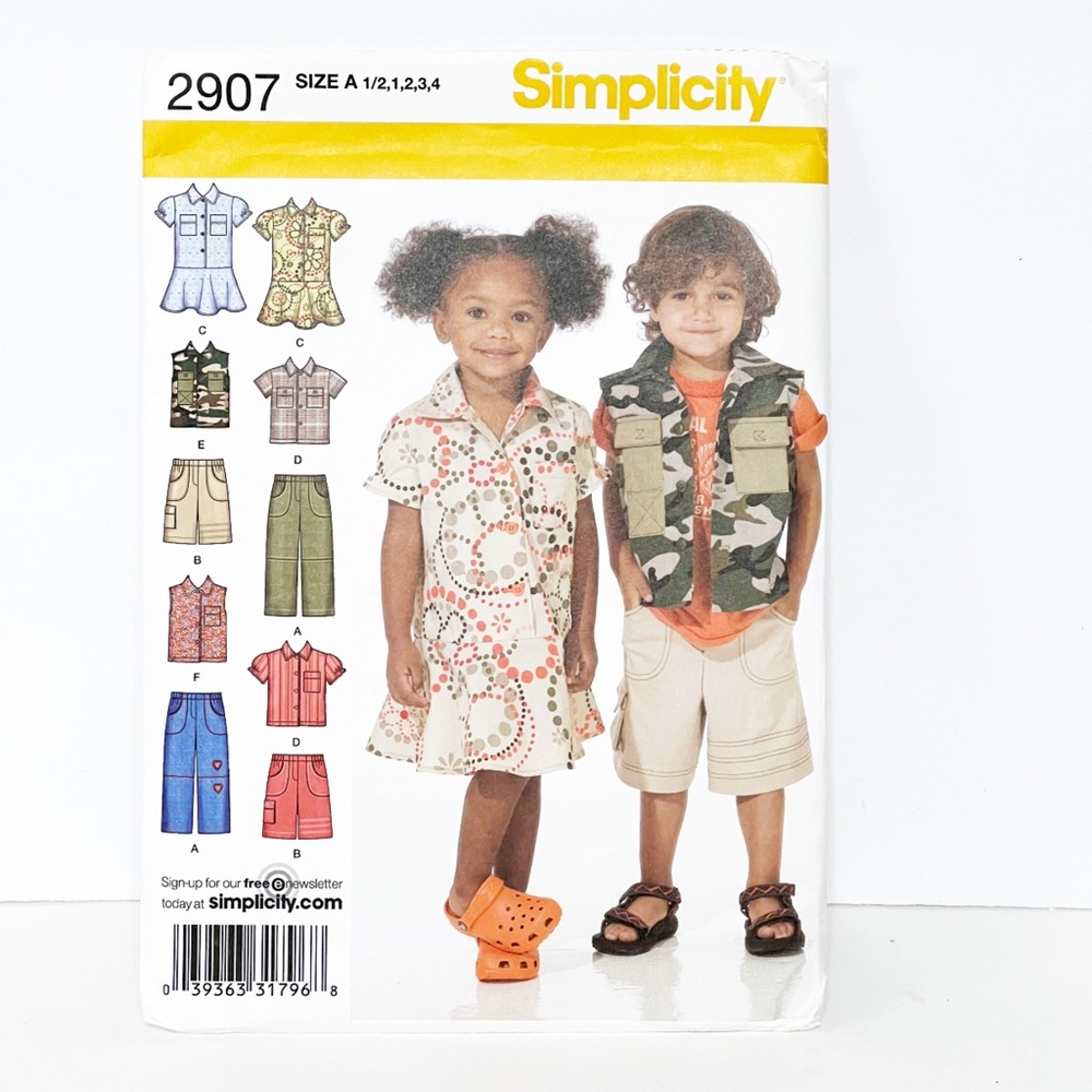 Simplicity Kids' Sewing Pattern 2907